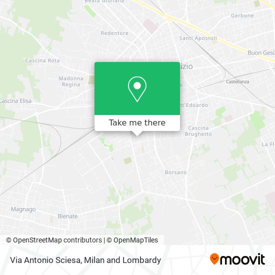 Via Antonio Sciesa map