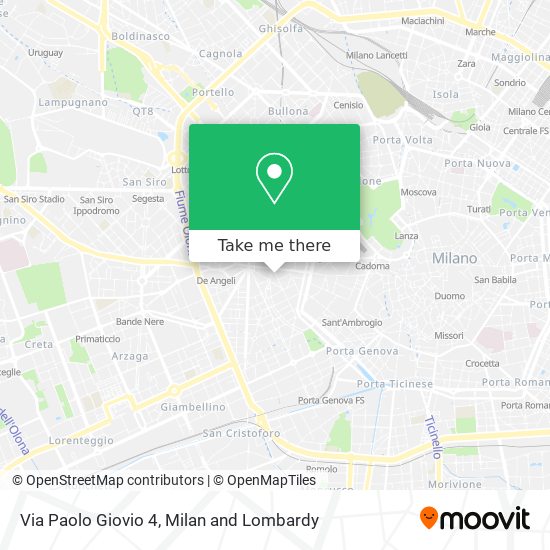 Via Paolo Giovio 4 map
