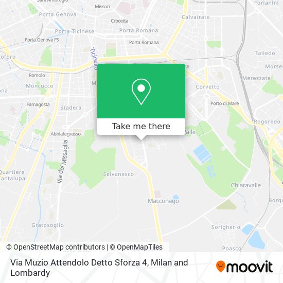 Via Muzio Attendolo Detto Sforza 4 map