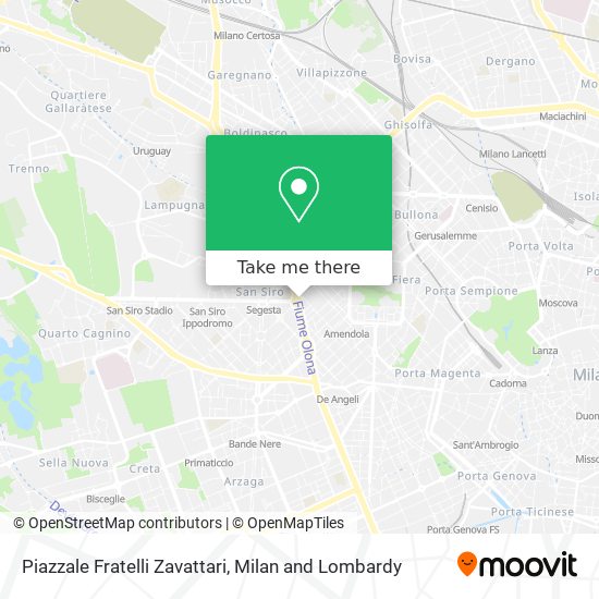 Piazzale Fratelli Zavattari map