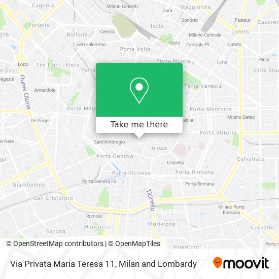 Via Privata Maria Teresa 11 map