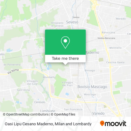 Oasi Lipu Cesano Maderno map