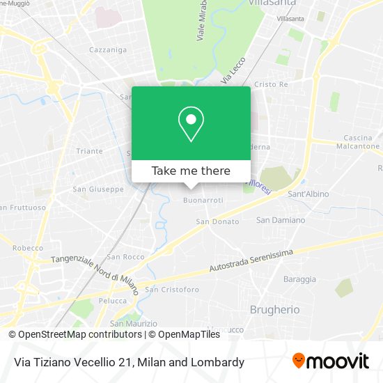 Via Tiziano Vecellio 21 map