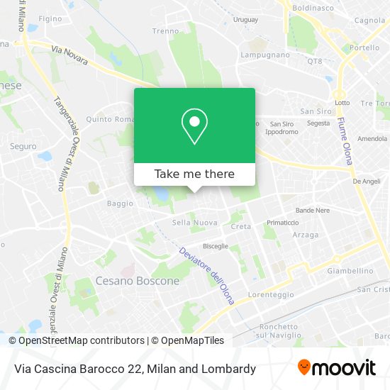 Via Cascina Barocco 22 map
