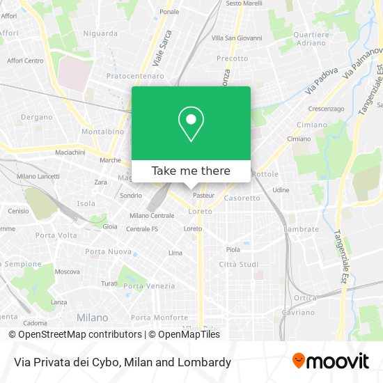 Via Privata dei Cybo map
