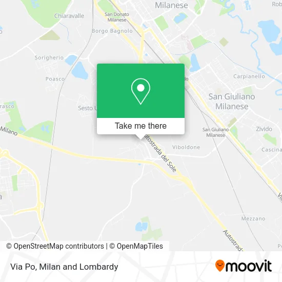 Via Po map