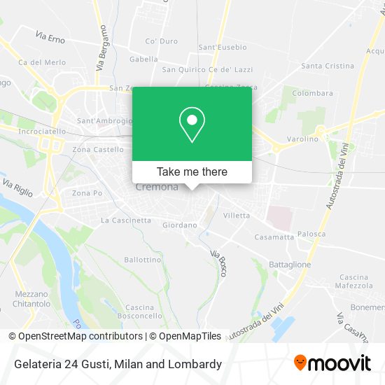 Gelateria 24 Gusti map