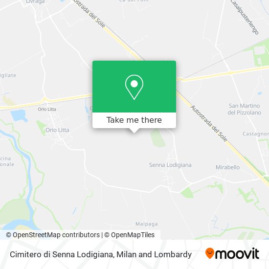 Cimitero di Senna Lodigiana map