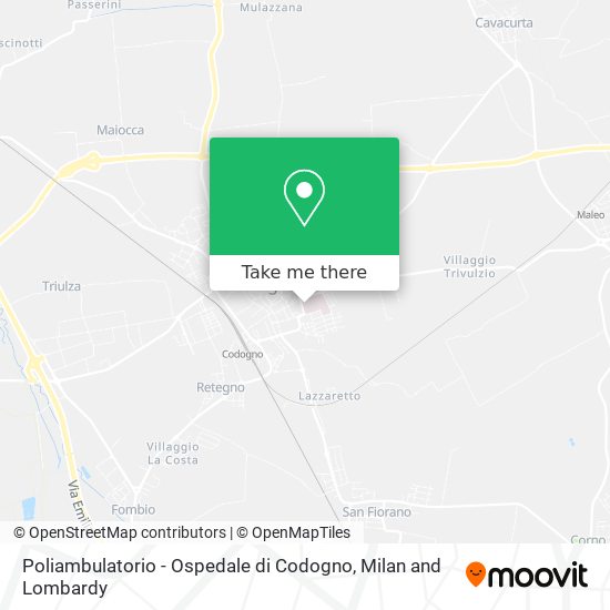 Poliambulatorio - Ospedale di Codogno map