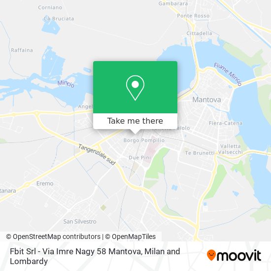 Fbit Srl - Via Imre Nagy 58 Mantova map