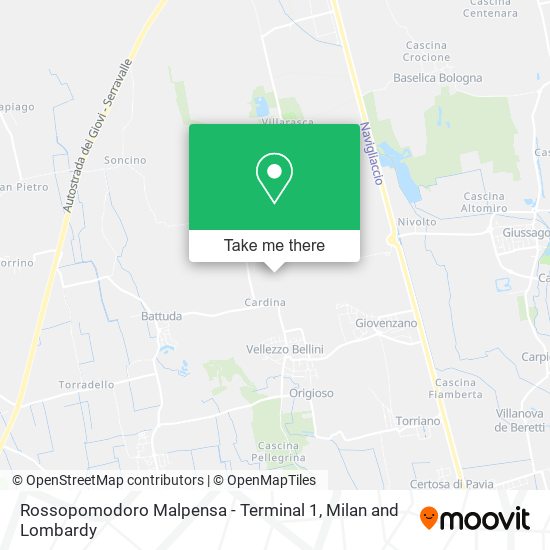 Rossopomodoro Malpensa - Terminal 1 map