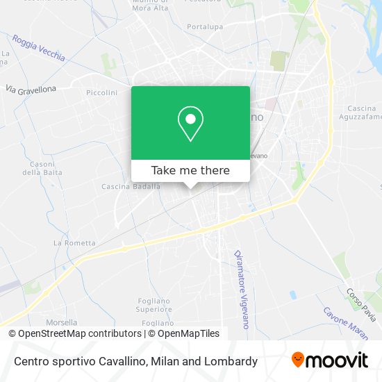 Centro sportivo Cavallino map
