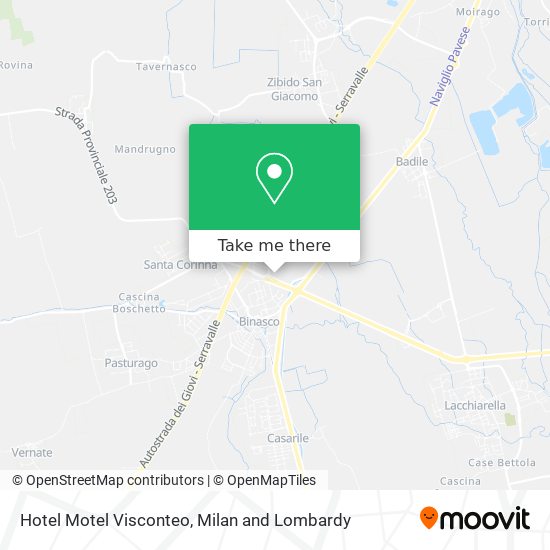 Hotel Motel Visconteo map
