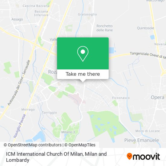 ICM International Church Of Milan map