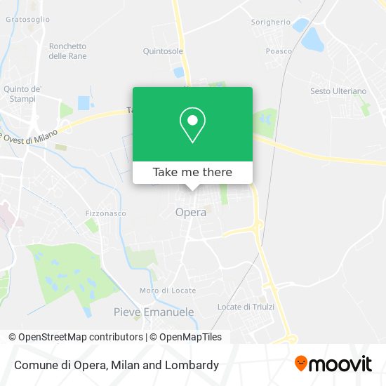 Comune di Opera map