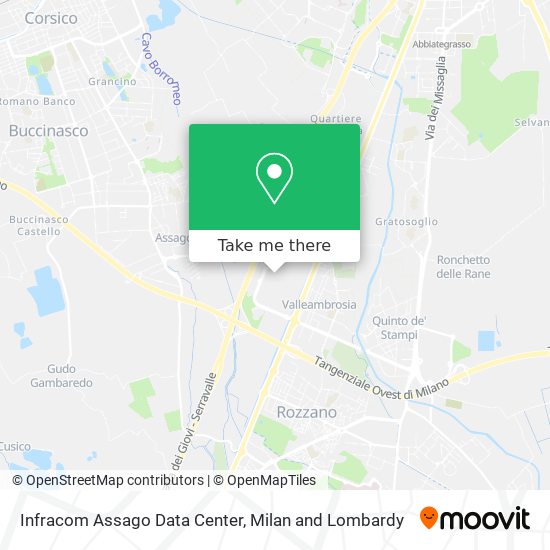 Infracom Assago Data Center map