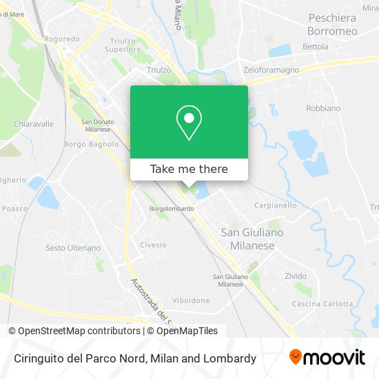 Ciringuito del Parco Nord map