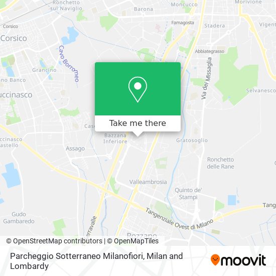 Parcheggio Sotterraneo Milanofiori map