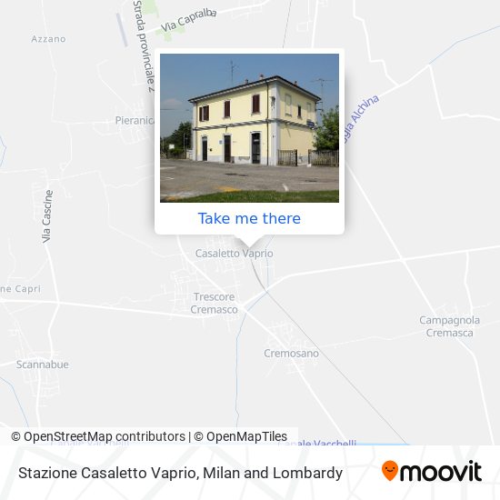 Stazione Casaletto Vaprio map