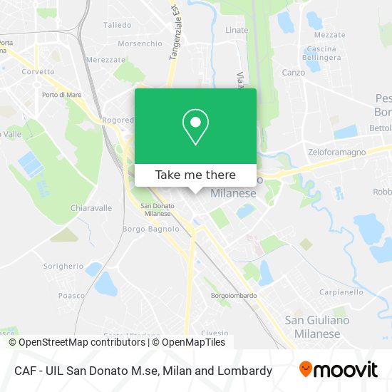 CAF - UIL San Donato M.se map