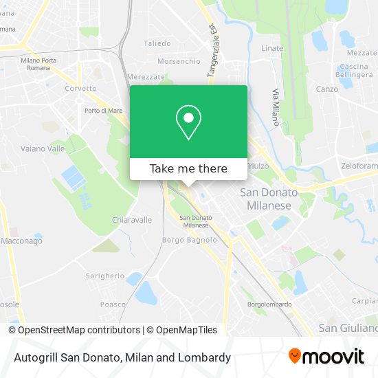 Autogrill San Donato map