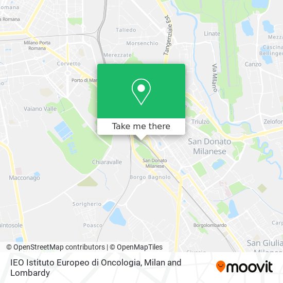 IEO Istituto Europeo di Oncologia map