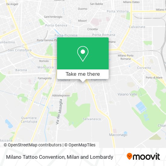 Milano Tattoo Convention map