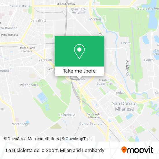 La Bicicletta dello Sport map