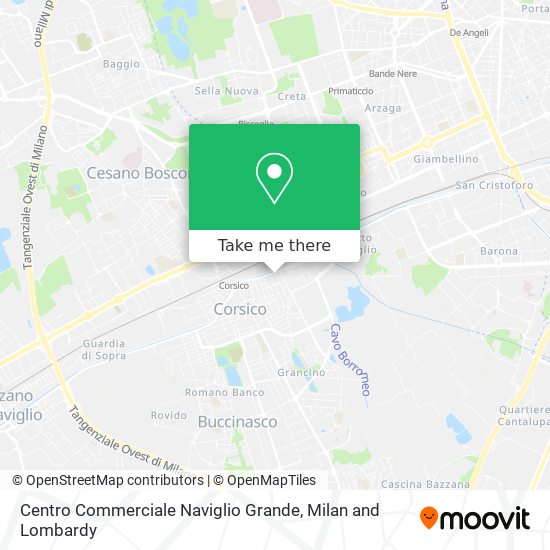 Centro Commerciale Naviglio Grande map