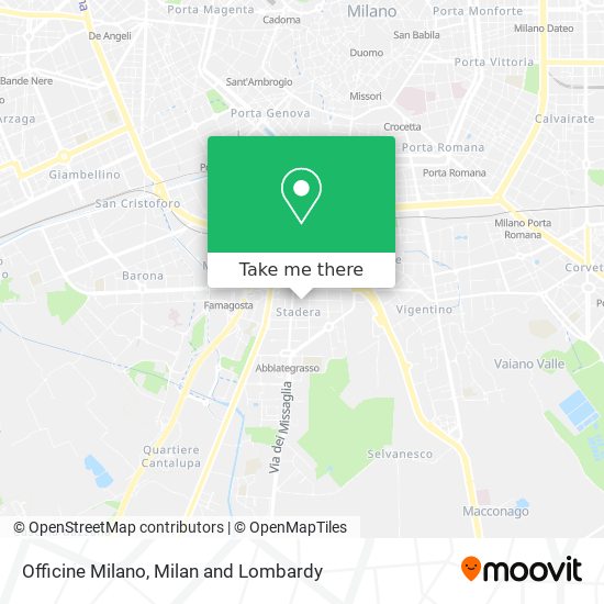 Officine Milano map