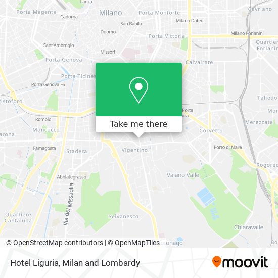 Hotel Liguria map