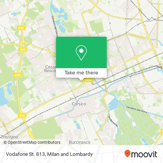 Vodafone St. 813 map