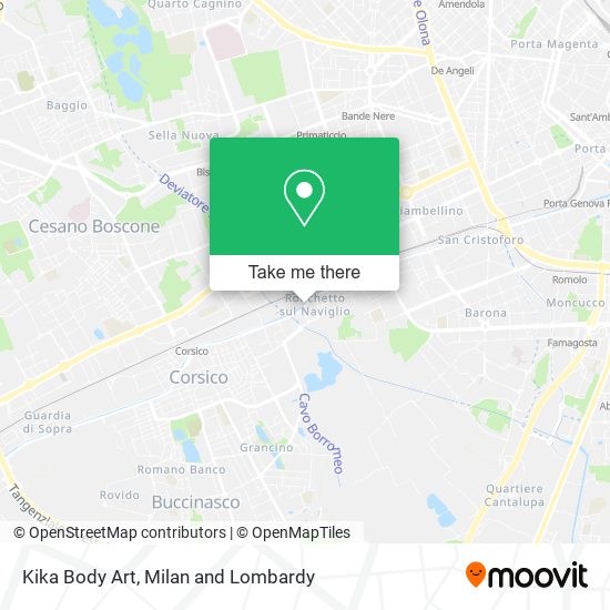Kika Body Art map