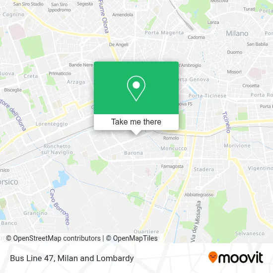 Bus Line 47 map