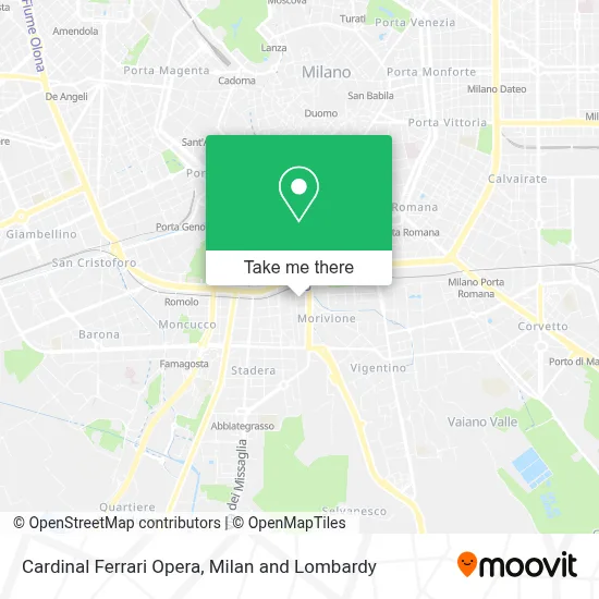 Cardinal Ferrari Opera map