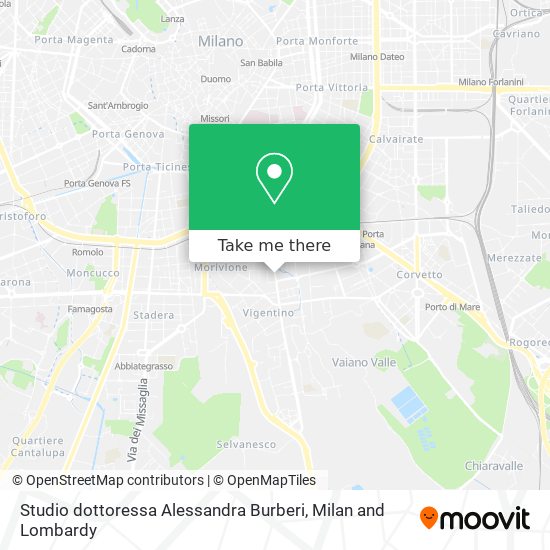Studio dottoressa Alessandra Burberi map