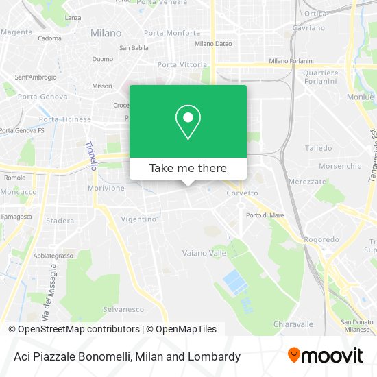 Aci Piazzale Bonomelli map
