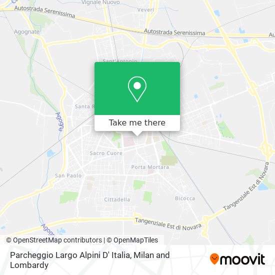 Parcheggio Largo Alpini D' Italia map