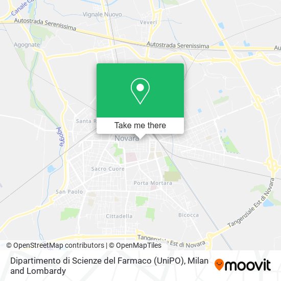 Dipartimento di Scienze del Farmaco (UniPO) map