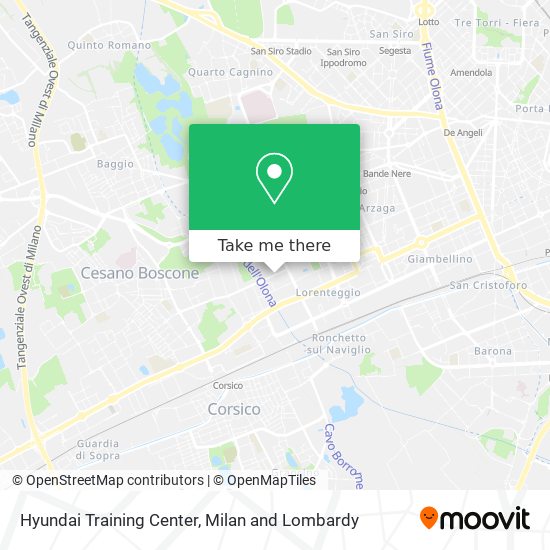 Hyundai Training Center map