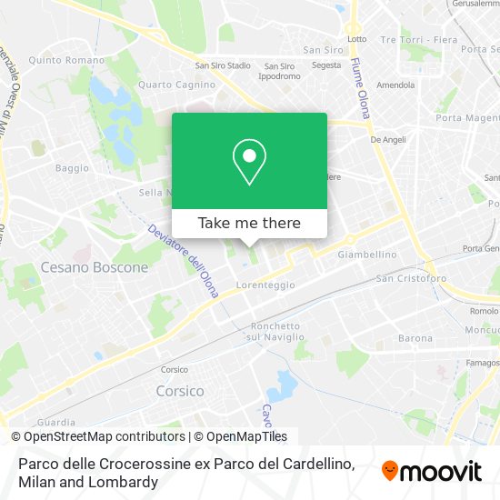 Parco delle Crocerossine ex Parco del Cardellino map