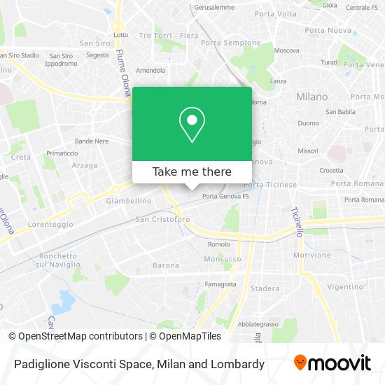 Padiglione Visconti Space map