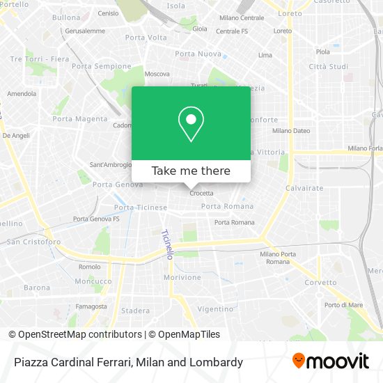 Piazza Cardinal Ferrari map