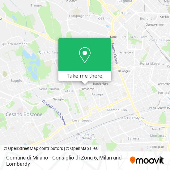 Comune di Milano - Consiglio di Zona 6 map