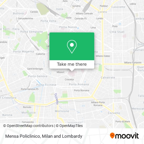Mensa Policlinico map