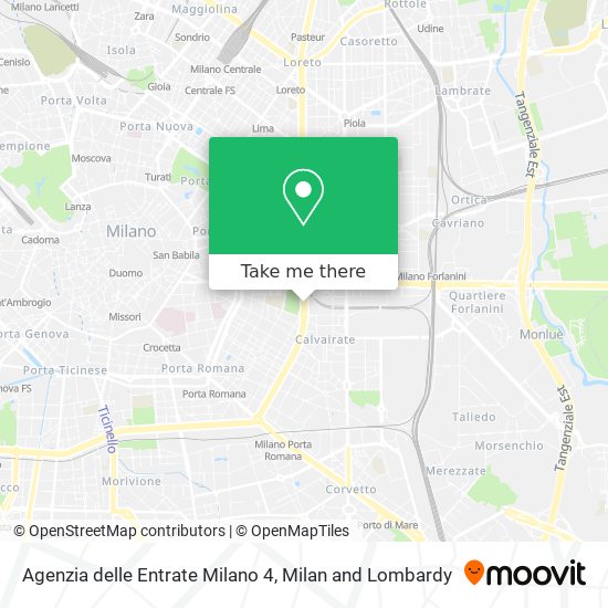 Agenzia delle Entrate Milano 4 map