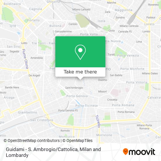 Guidami - S. Ambrogio / Cattolica map