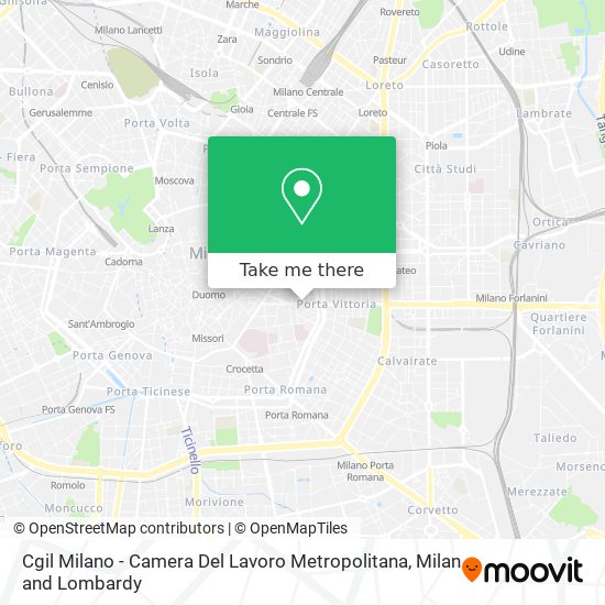 Cgil Milano - Camera Del Lavoro Metropolitana map