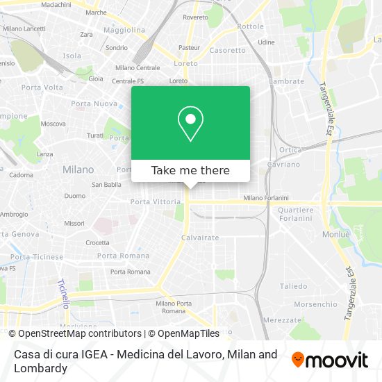 Casa di cura IGEA - Medicina del Lavoro map