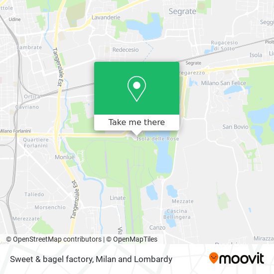 Sweet & bagel factory map